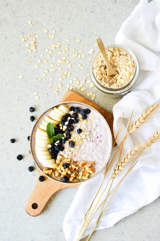 Nutritious breakfast supporting healthy lifestyle habits