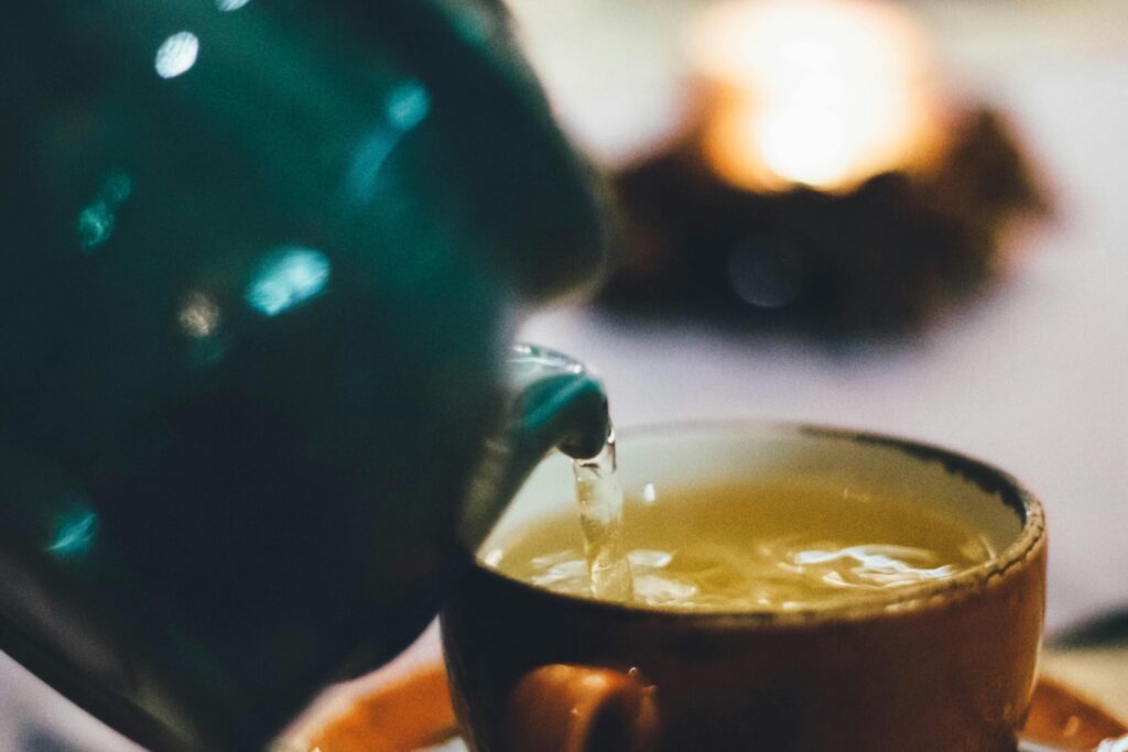 Green tea as natural metabolism boosting food