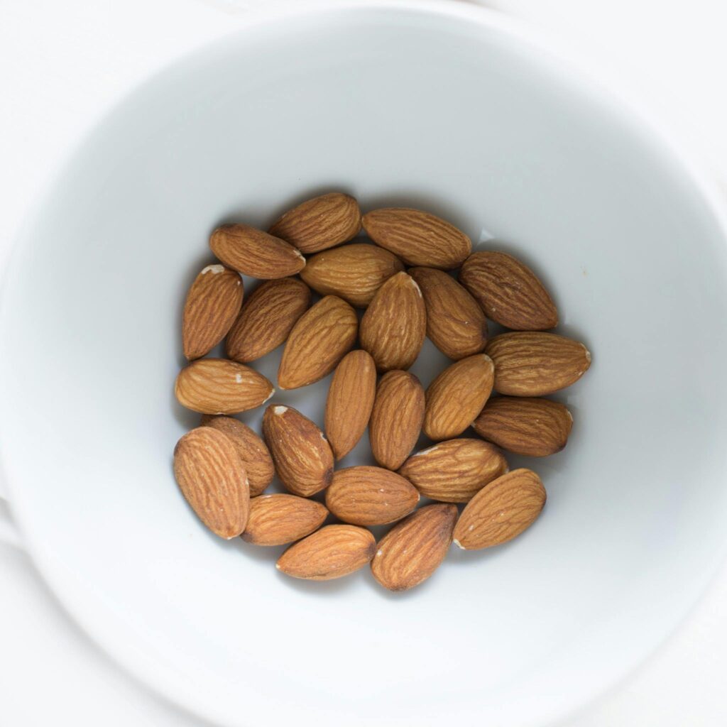 Almonds are a healthy snack and a great magnesium rich foods
